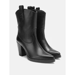 Nautica Women Leather Block Heel Boots-picture-24