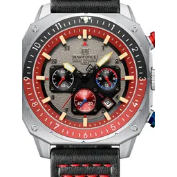 Naviforce Men Embellished Dial & Leather Straps Analogue Watch NF8057_S R B image 5