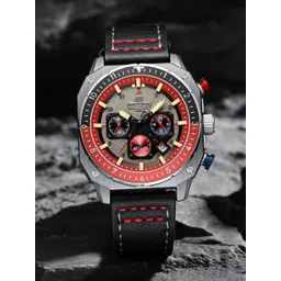 Naviforce Men Embellished Dial & Leather Straps Analogue Watch NF8057_S R B image 1