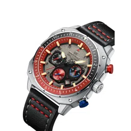 Naviforce Men Embellished Dial & Leather Straps Analogue Watch NF8057_S R B image 2