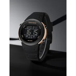 Naviforce Men Multifunctional Round Dial With Silicon Strap Digital Watch NF9246_RG B B-picture-29