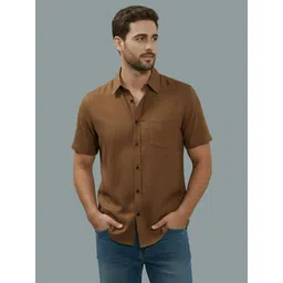 navkanj Men Slim Fit Solid Spread Collar Casual Shirt-picture-47