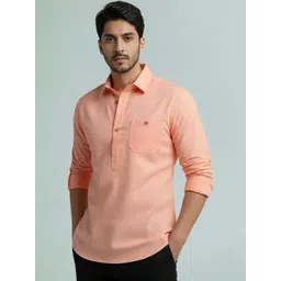 Navkanj Men Solid Slim Fit Short Kurta-picture-13