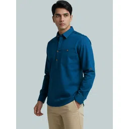 Navkanj Men Solid Slim Fit Short Kurta image 3