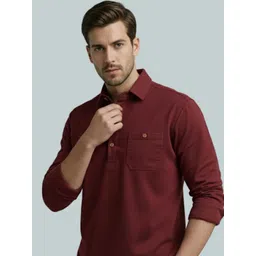 Navkanj Men Solid Slim Fit Short Kurta image 2