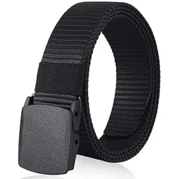 navkar crafts Men's Nylon Fabric Belt for Men, Plastic Flap Buckle, fits on upto 40 inches waist size-picture-30