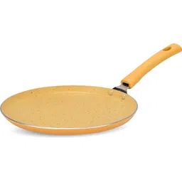NAVRANG YELLOW ALUMINIUM GRANITE NONSTICK DOSA TAWA 260 MM Tawa 26 cm diameter-picture-28