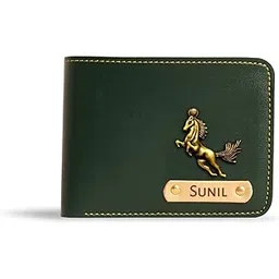 navya royal art Customized Wallet Gifts for Men Leather Wallet for Men & Boys | Personalized Wallets with Name & Charm Purse (Green)-picture-29