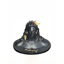 Navyaksh Black & Gold Toned Adiyogi Shiva God Idol Showpiece-picture-18