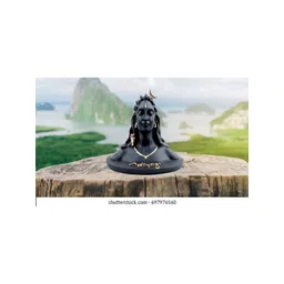 Navyaksh Black & Gold Toned Adiyogi Shiva Idol Showpiece-picture-11