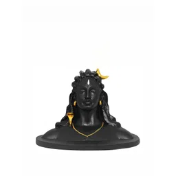 Navyaksh Black & Gold Toned Adiyogi Shiva Religious Idol Showpiece-picture-19