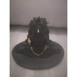 Navyaksh Black & Gold Toned Adiyogi Shiva Religious Idol Showpiece-picture-16