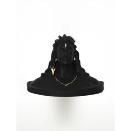 Navyaksh Black & Gold Toned Adiyogi Shiva Religious Idol Showpiece-picture-33