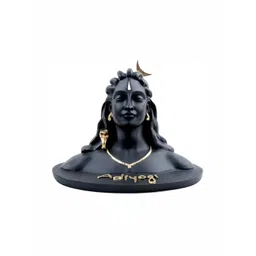 Navyaksh Black & Gold-Toned  Religious Small Baba Yogi Showpiece-picture-26