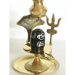 Navyaksh Black Brass Shivling Showpiece-picture-15