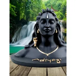Navyaksh Black Marble Adi Yogi Showpiece-picture-25