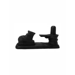 Navyaksh Black Religious Shivling Nandi Idol Small Showpiece-picture-36