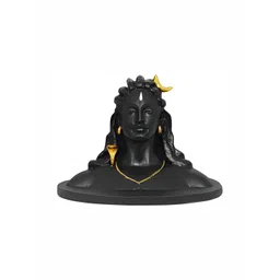 Navyaksh Black Yogi Marble Showpiece image 3