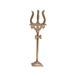 Navyaksh Copper-Toned Trishul Religious Idol Showpiece-image-29