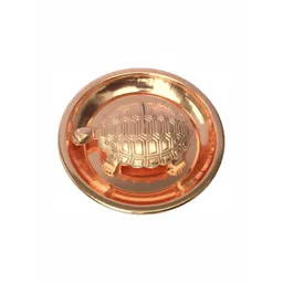 Navyaksh Copper Toned Turtle With Tray Religious Idol Showpiece-image-34