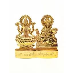 Navyaksh Gold-Toned Brass Laxmi Decorative Showpiece-picture-10