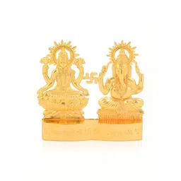 Navyaksh Gold-Toned Brass Laxmi Ganesh Decorative Showpiece-picture-13