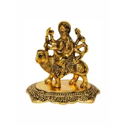 Navyaksh Gold Toned Brass Maa Ambe Murti Navratre Special Decorative Showpiece-picture-28