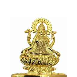 Navyaksh Gold Toned Goddess Laxmi Brass Religious Idol Showpiece-picture-32