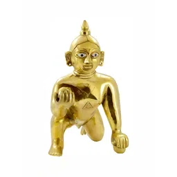 Navyaksh Gold Toned Laddu Gopal Showpiece-picture-35
