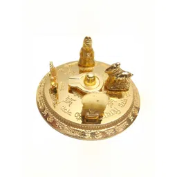 Navyaksh Gold Toned Metal Lord Shiva Family Statue Showpiece image 1