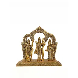 Navyaksh Gold Toned Ram Darbar Showpiece image 1