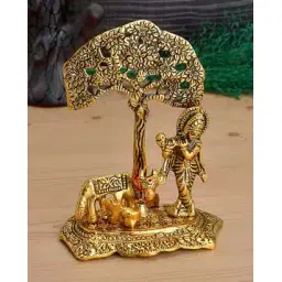 navyaksh Krishna with Cow Under Tree Showpiece-picture-39