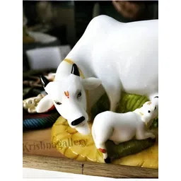 Navyaksh White Marble Cow & Calf Showpiece-picture-40