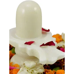 Navyaksh White Marble Shiva Lingam Showpiece-picture-26