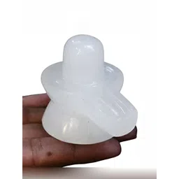 Navyaksh White Marble Shivling Religious Showpiece-picture-35