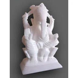 Navyaksh White Religious Marble Showpiece image 3