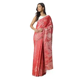 Navyasa By Liva Coral Jacquard Saree-picture-12