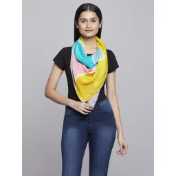 Navyasa by liva Green & Yellow Printed Scarf-image-21