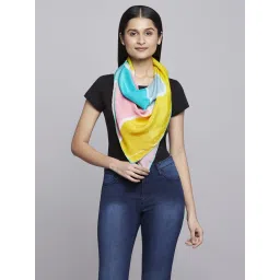 Navyasa by liva Green & Yellow Printed Scarf image 1