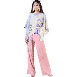 navyasa by liva navyasa purple liva chiffon crystal stones co-ord set for women-picture-37