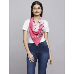 Navyasa by liva Pink Printed Scarf-image-3