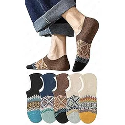 naxue Women & Girls Cotton No Show Socks | Ankle Length Low Cut Invisible Socks Pack of 5 | Multi Color Odour Free Soft Breathable Knitting Design Cotton Socks for Shoes Sneakers Loafers Flats-picture-13