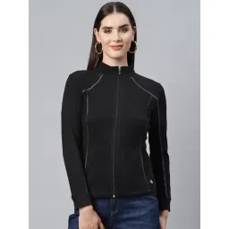 Nayam by Lakshita Black Fleece Solid Jackets-picture-47