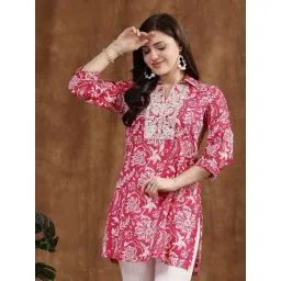 Nayam by Lakshita Pink Cotton Printed Kurti-picture-39