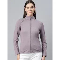 Nayam by Lakshita Purple Fleece Solid Jackets-picture-47