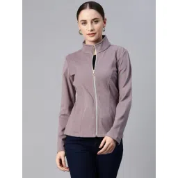 Nayam by Lakshita Purple Fleece Solid Jackets-picture-15