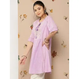 Nayam by Lakshita Purple Viscose Embroidery Kurti-picture-33