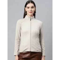 Nayam by Lakshita White Fleece Solid Jackets-picture-38