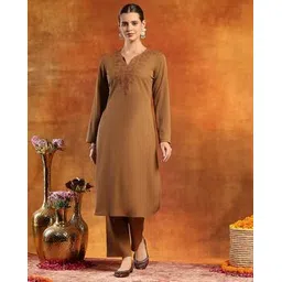 nayam by lakshita Women Embroidered 2-Piece Kurta Set-picture-42
