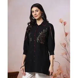 nayam by lakshita Women Embroidery A-line Kurti-picture-12